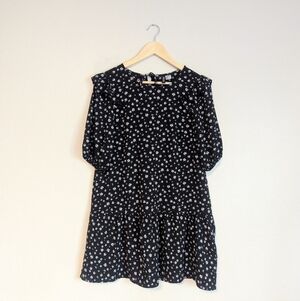 Divided H&M Black Floral Dress